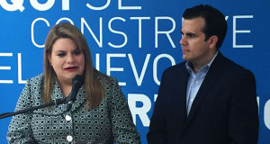 Jenniffer González, precandidata a la Comisaría Residente en Washington junto al precandidato a la gobernación por el Partido Nuevo Progresista (PNP), doctor Ricardo Rosselló. (Foto/Suministrada)