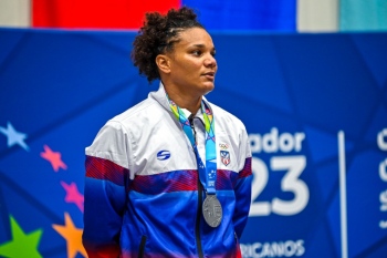 La judoca carolinense María Pérez logró medalla de plata en la división de los -70 kilos. En la final fue sorprendida por la venezolana Elvismar Rodríguez con un ippon en el minuto tres. (Foto/Suministrada)